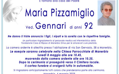 Esequie Signora Maria Pizzamiglio