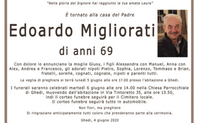 Esequie Sig. Edoardo Migliorati