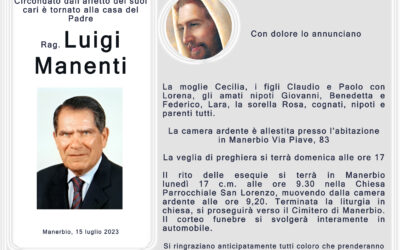 Esequie Rag. Luigi Manenti