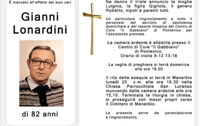 Esequie Gianni Lonardini