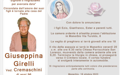 Esequie Signora Giuseppina Girelli