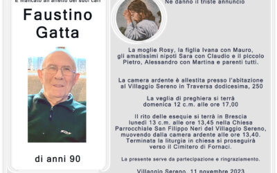 Esequie Sig. Faustino Gatta